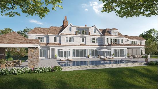 Discover a rare new construction south of the highway in the prestigious Village of Quogue