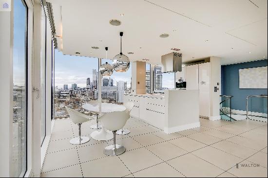 Modern two bedroom duplex penthouse to rent in Empire Square, SE1.