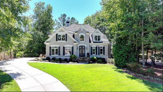 European Traditional Home with Great Curb Appeal in Prestigious Gated Community