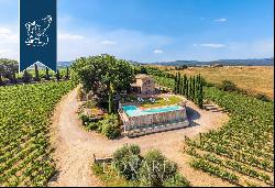 Exclusive winery with tourist-accommodation outbuilding for sale in the heart of Val d'Orc