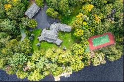 Spectacular Mansion on Big Moose Lake in the Central Adirondack Mountains