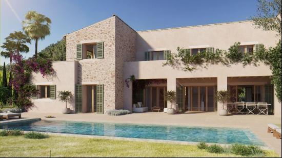 New Finca with pool and sea views for sale in Son Servera, Mallo, Son Servera 07550