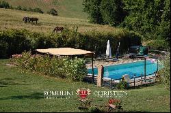 ORGANIC ESTATE WITH POOL AND VINEYARDS FOR SALE IN VAL DI CECINA, TUSCANY