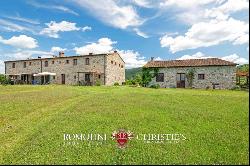 ORGANIC ESTATE WITH POOL AND VINEYARDS FOR SALE IN VAL DI CECINA, TUSCANY