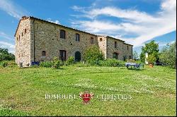 ORGANIC ESTATE WITH POOL AND VINEYARDS FOR SALE IN VAL DI CECINA, TUSCANY