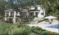 Rare - Cannes Californie - Construction project for a villa with swimming pool.