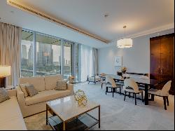 Elegant Downtown Apartment with Burj Khalifa View