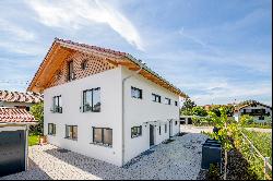 New build: Sunny semi-detached house with PV and mountain views in an idyllic location on