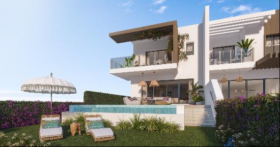 Modern townhouse next to El Chaparral Golf Course, Mijas