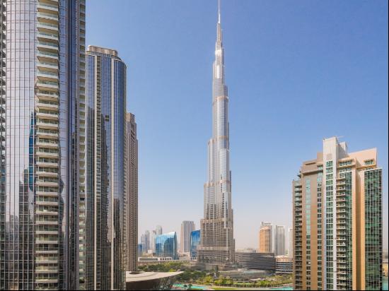 Rare Downtown Apartment with Burj Khalifa Views