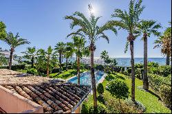 Exclusive opportunity for a large beachfront villa in Estepona, with direct access to the