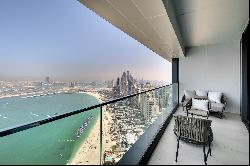 High-Floor Apartment with Palm and Sea View