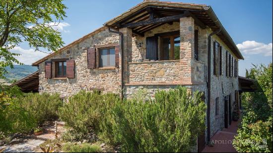 The Belvedere Stone House with pool and olive grove, Fabro - Umbria