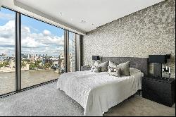 Luxury apartment set on the banks of the River Thames.