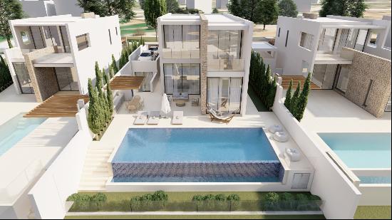 Modern VIlla with Three Bedrooms and an Office in Peyai, Pafos