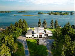 2.5-Acre Contemporary on the St. Lawrence River