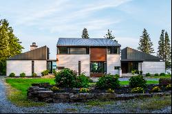 2.5-Acre Contemporary on the St. Lawrence River