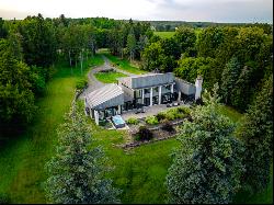 2.5-Acre Contemporary on the St. Lawrence River