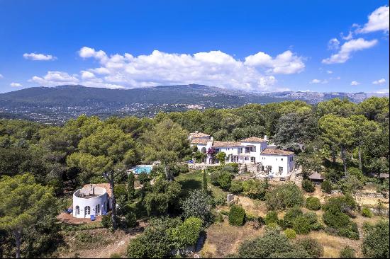 A stunning Mediterranean estate with sea views.