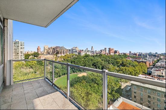 Nestled between the iconic Morningside Park and Central Park, this exceptional 2-bedroo