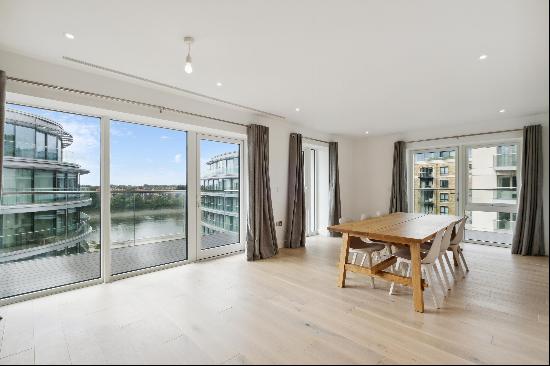 A superb apartment in the popular Fulham Reach development on Tierney Lane, W6.