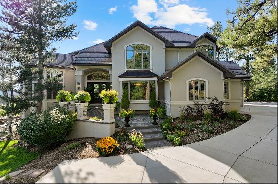 Nestled elegantly on a 1+ acre lot