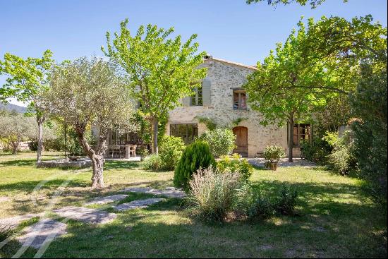 Lourmarin very beautiful renovated old property at the foot of the Luberon on 1.4 hectares