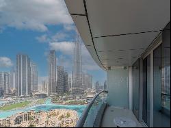 Luxury Downtown Apartment with Burj Khalifa and Fountain Views