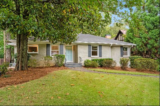 Quality Built One Level Living Home Nestled in the Heart of Druid Hills