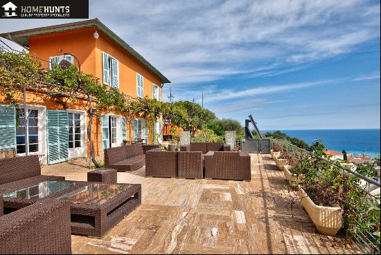 MENTON - L ANNONCIADE - DOMAIN INCLUDING 3 VILLAS - PANORAMIC VIEW OVER SEA  AND CAP MARTI