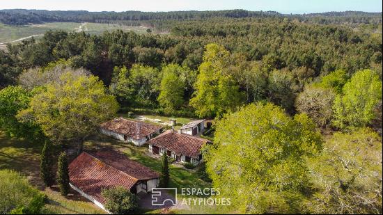 peaceful property with main home plus two barns