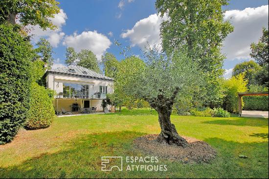 beautifully transformed former hunting lodge