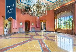 Luxurious castle surrounded by a 100-hectare park for sale between the Langhe area and the