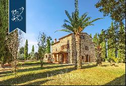 Typical, renovated Tuscan villa with an olive grove for sale south of Livorno, a few minut