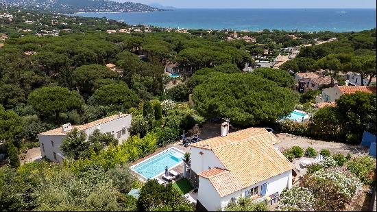 Provencal villa with sea view for sale in Sainte-Maxime.