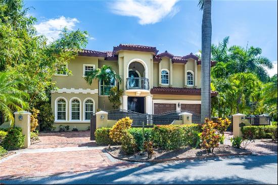 Gated Mediterranean Elegance on prestigious N Bay Road one of Miami Beach's most coveted S