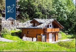 Exclusive newly built detached chalet for sale in the central hamlet of Courmayeur Plan Go