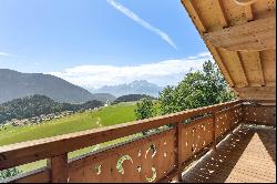 Splendid chalet, breathtaking view of the Alps