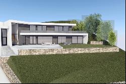 House under construction of minimalist design with sea views in Cabrils