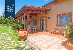 Renovated farmhouse with olive grove and vineyard for sale in the province of Pisa