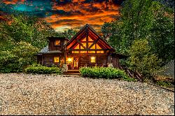 Exquisite Timber Lodge Cohutta National Forest Chalet