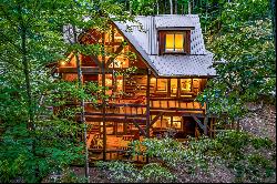 Exquisite Timber Lodge Cohutta National Forest Chalet