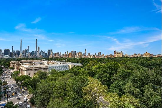 Encompassing approximately 40 linear feet of Central Park frontage seen through oversiz