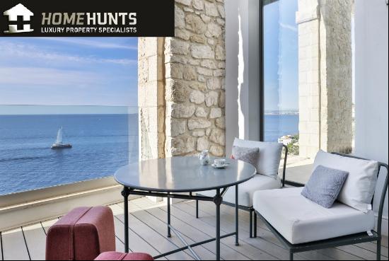 CAP DE NICE - 2-BEDROOM APARTMENT 80 SQM FOR SALE - STUNNING SEA VIEW - PRESTIGE RESIDENCE