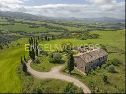 The gullies, the gorse, the cypresses, the Val d'Orcia