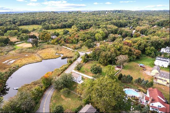 Water Views of Palmer's Cove from this Charming 3 Bedroom, 2 Bath Colonial Farmh