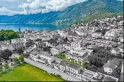 Ascona: modern apartment with a large garden near the city centre & lake for sale