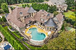 Lavish Lakefront Brick and Stone Estate Overlooking the 18th Fairway