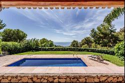 Modern villa with frontal sea views in Pinares de San Antón, Málaga 29018