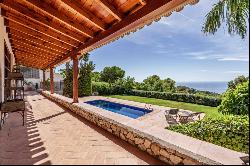 Modern villa with frontal sea views in Pinares de San Antón, Málaga 29018